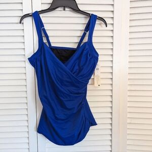 NWT Talbot's Women's Blue Swim Top